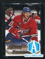 2015-16 UD Series 1 - Jacob De La Rose Canvas Young Guns - C102